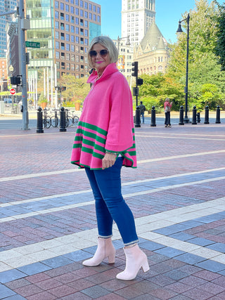 BAR HARBOR PINK FULL ZIP