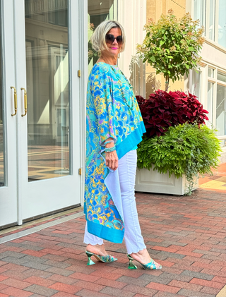 TROPICAL AQUA MARINE TUNIC