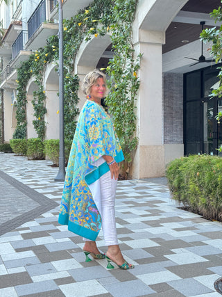 TROPICAL AQUA MARINE TUNIC