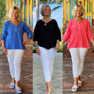 MYSTERY SALE COTTON TOPS 3 FOR $90.00 FINAL SALE