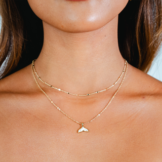 Whale's Tail Charm Necklace