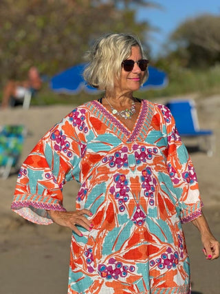 KEY WEST MANGO TROPICS BEACH COVER -UP FINAL SALE