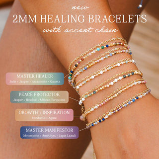 Growth & Inspiration 2mm Layered Healing Bracelet