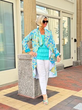 TROPICAL AQUA MARINE JACKET