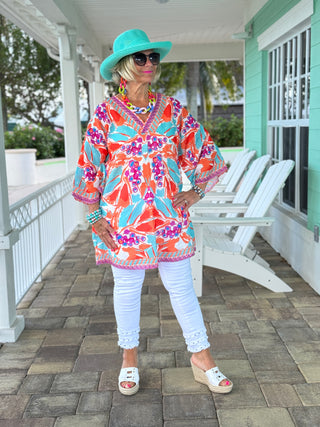 KEY WEST MANGO TROPICS BEACH COVER -UP FINAL SALE