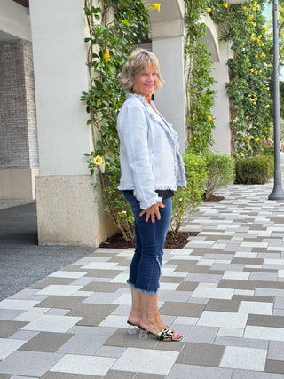 Ethyl Heathered Bottom Capri - Zeta