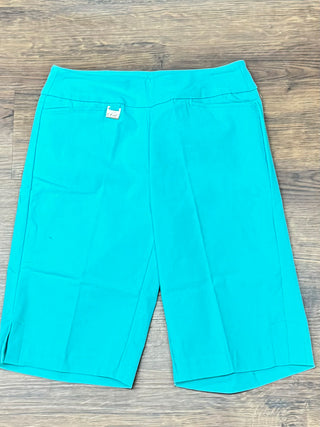 LULU-B SEAFOAM CLEAR 10" BERMUDA SHORTS