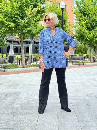 LULU-B SHADES OF BLUE TUNIC