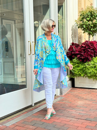 TROPICAL AQUA MARINE JACKET