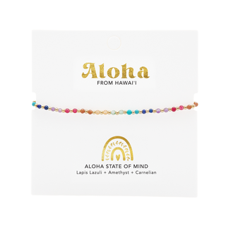 Aloha State of Mind 2mm Metal Accent Healing Bracelet