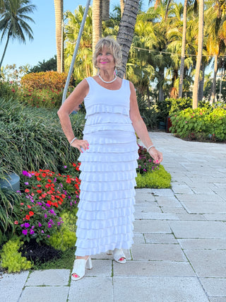 LULU-B WHITE CHA CHA MAXI DRESS