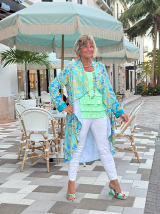 TROPICAL AQUA MARINE JACKET