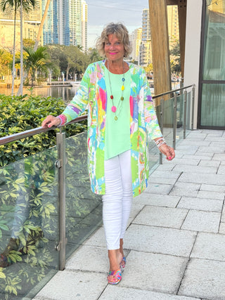 ETHYL SPLASH OF COLOR CARDIGAN