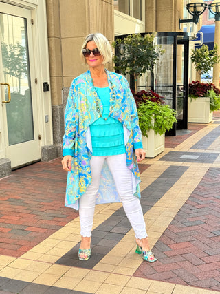 TROPICAL AQUA MARINE JACKET