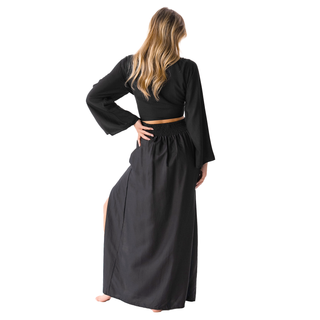 Black Daydreamer + Rayon Maxi Skirt Set