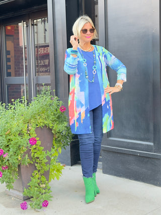 ETHYL SPLASH CARDIGAN