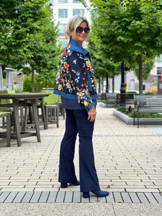 AFTERNOON AT THE GARDEN LACE NAVY JACKET