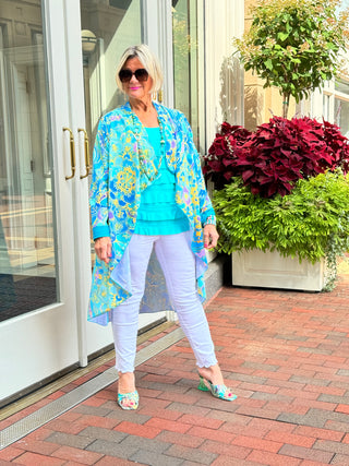 TROPICAL AQUA MARINE JACKET