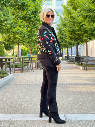 AFTERNOON AT THE GARDEN LACE BLACK JACKET