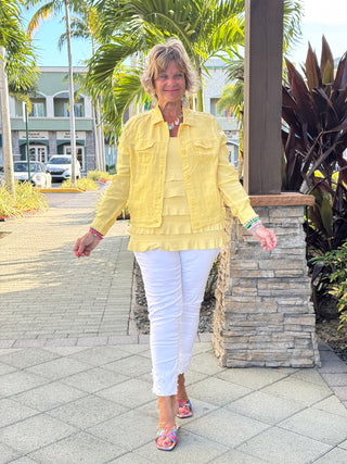 KEY WEST LINEN YELLOW JACKET