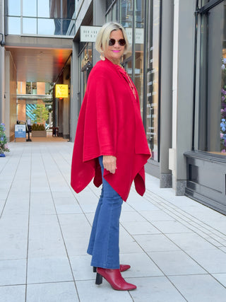 AUTUMN RED TWO WAY WRAP