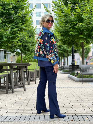 AFTERNOON AT THE GARDEN LACE NAVY JACKET