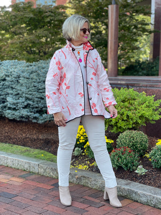 CORAL SHADES OF FALL REVERSIBLE JACKET