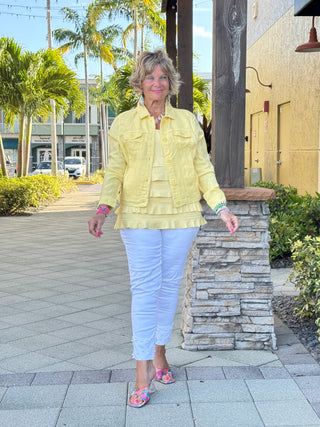 KEY WEST LINEN YELLOW JACKET