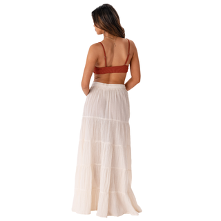 Cream Shipwrecked Maxi Skirt