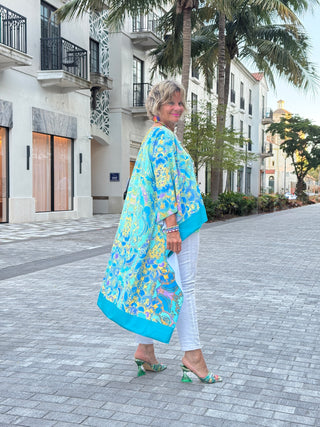 TROPICAL AQUA MARINE TUNIC