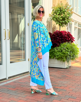 TROPICAL AQUA MARINE TUNIC