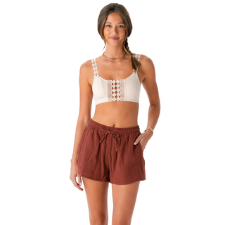 Nutmeg Cotton Cabana Shorts