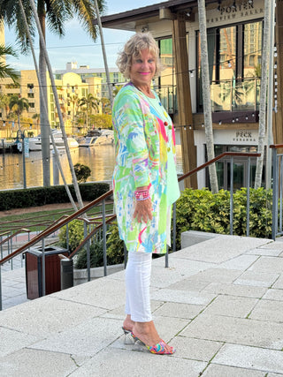 ETHYL SPLASH OF COLOR CARDIGAN