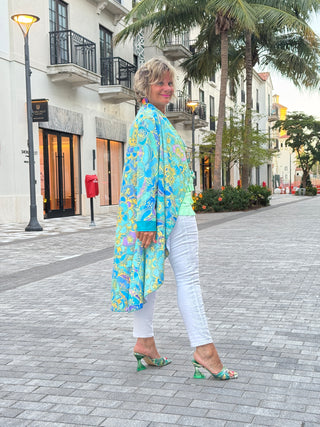 TROPICAL AQUA MARINE JACKET