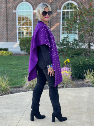 PURPLE BLING CAPE