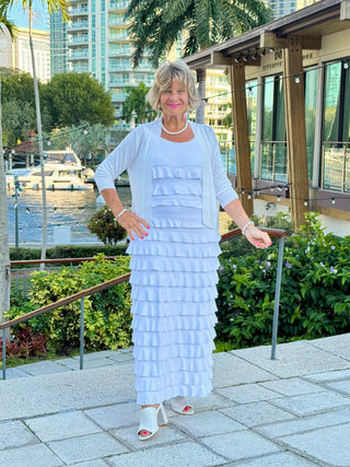 LULU-B WHITE CHA CHA MAXI DRESS