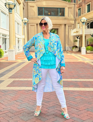 TROPICAL AQUA MARINE JACKET