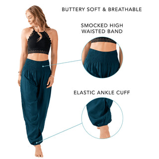 Deep Teal Harem Pants