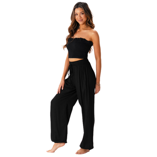 Black Jogger Harem Pants