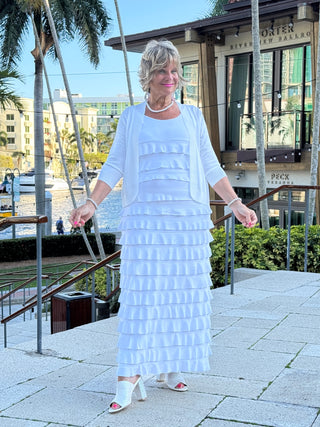 LULU-B WHITE CHA CHA MAXI DRESS