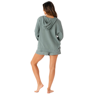 Sage Baja Pullover + Shorts Set