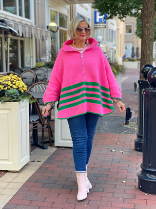 BAR HARBOR PINK FULL ZIP