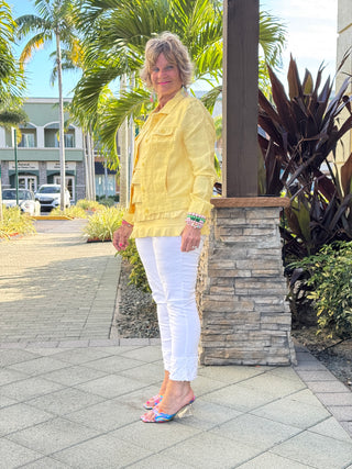 KEY WEST LINEN YELLOW JACKET