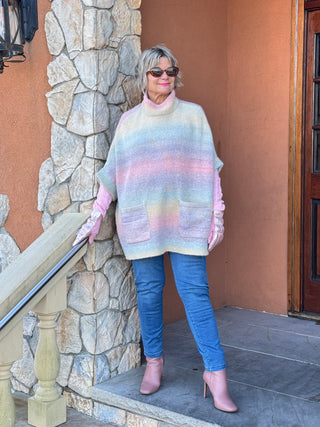 Holiday Color Cozy Turtle Neck Sweater