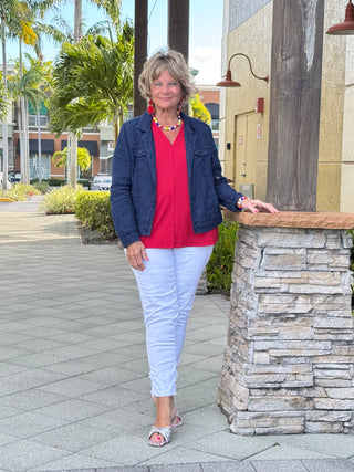 KEY WEST NAVY LINEN JACKET