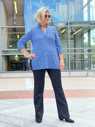 LULU-B SHADES OF BLUE TUNIC