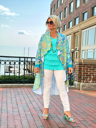 TROPICAL AQUA MARINE JACKET