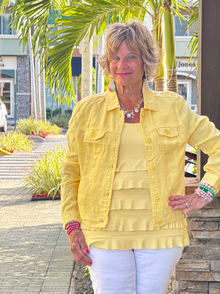 KEY WEST LINEN YELLOW JACKET