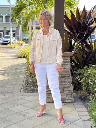 KEY WEST STONE LINEN JACKET