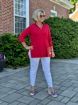 LULU-B RED TUNIC